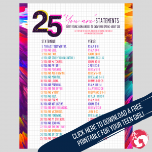 25 You Are Statements